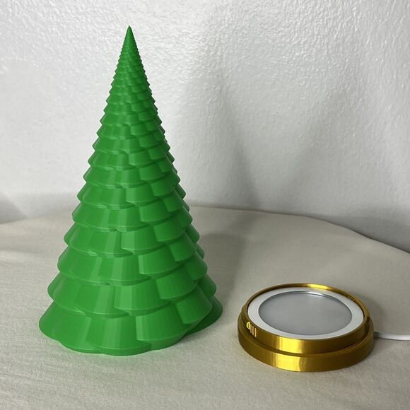 Lighted Green Christmas Tree Decor Night Light Decorative Holiday Xmas UBS - Picture 6 of 9